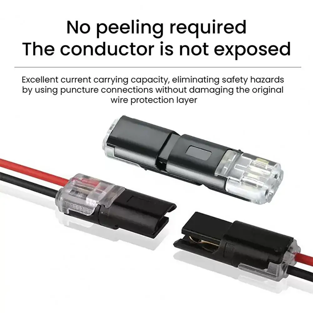 Transmission Efficiency Improving Wire Connector Wire Connector Quick-clip Fasteners Multi-purpose Snap-on Blocks for Diy