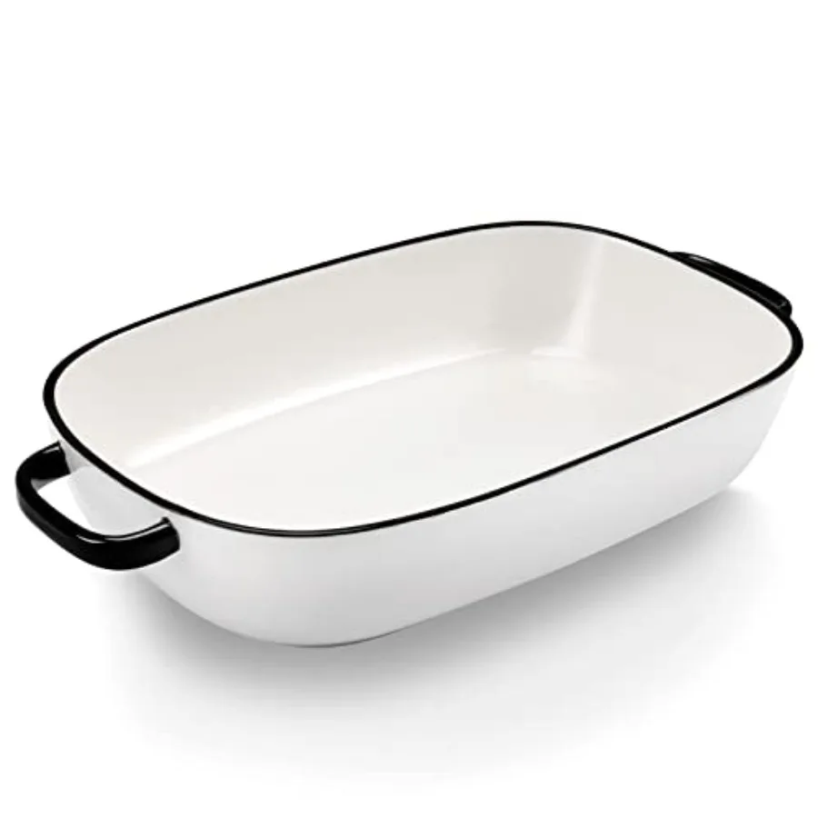 

6 Quart Large Rectangular Baking Dish 16x11 Inches Ceramic Baking Pan Casserole Dish for Cooking Kitchen and Daily Use Safe for