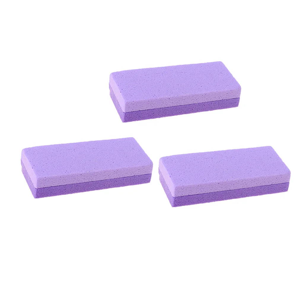 

3pcs Pedicure Pumice Stone Double-Sided Foot Scraper For Dead Skin Callus Remover Pu Material Exfoliating Tool Foot Care