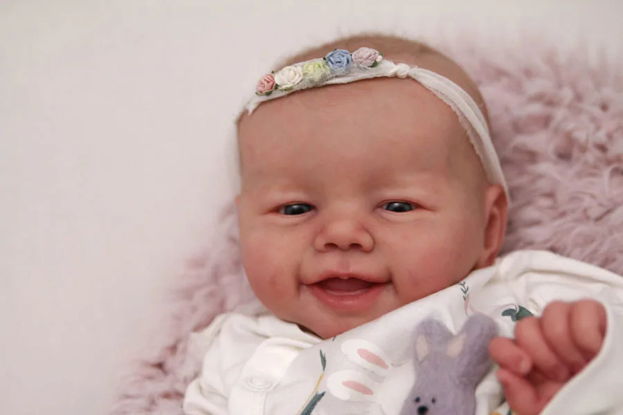 19Inch Emmy Reborn Doll Kit Unfinished Unpainted Blank DIY Doll Parts With Cloth body and Random eyes Collectible Art Doll