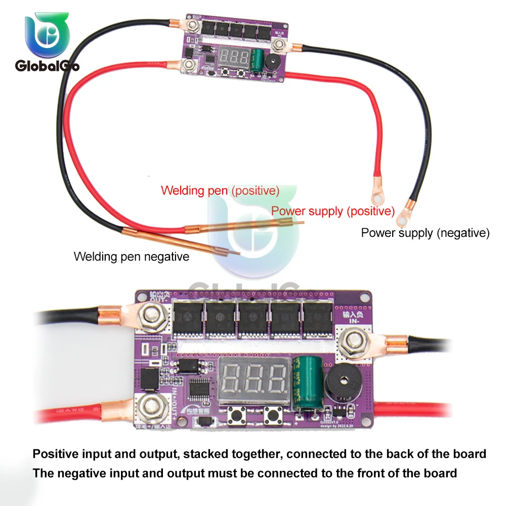 Saldatori a punti portatili del dispositivo di saldatura del circuito del pwb di stoccaggio della batteria della saldatrice a punti di DIY 12V per 18650 26650