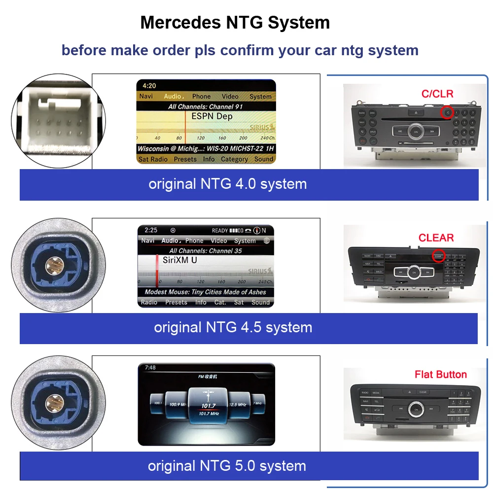 Fabrik Preis Linux Auto Radio Stereo Multimedia Für Mercedes Benz C W204 W205 GLC X253 2007-2018 Auto video Player Touchscreen – Detail 3