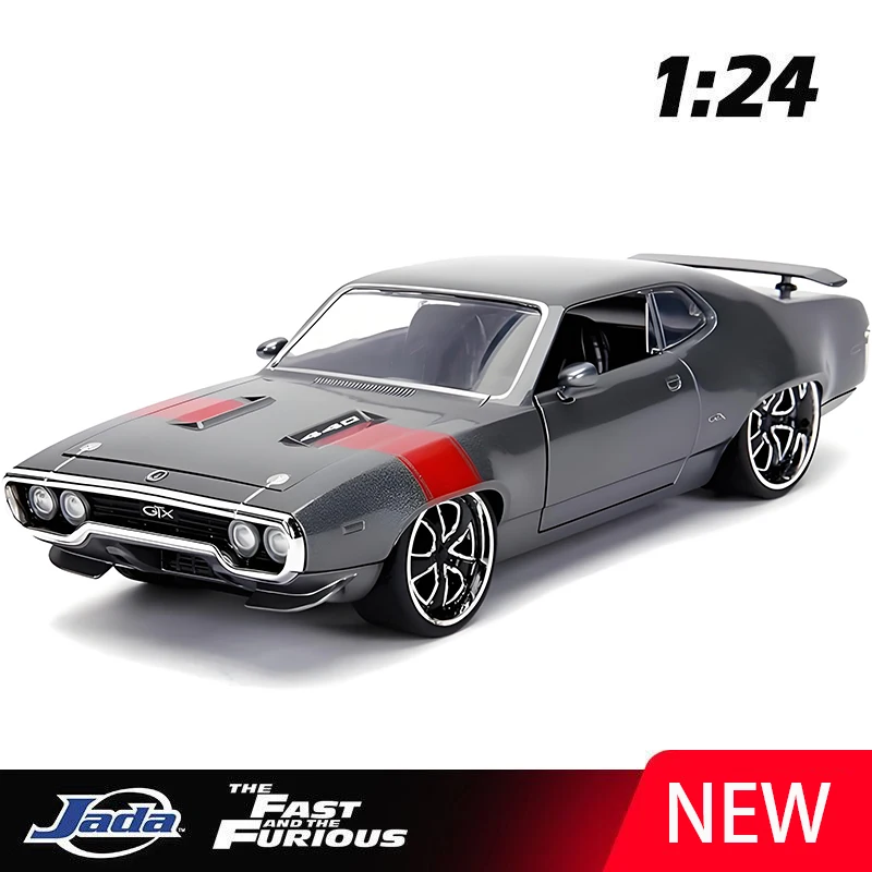 

JADA 1:24 Plymouth GTX 440 1972 Alloy Car Diecasts & Toy Vehicles Car Model Miniature Scale Model Car For Children