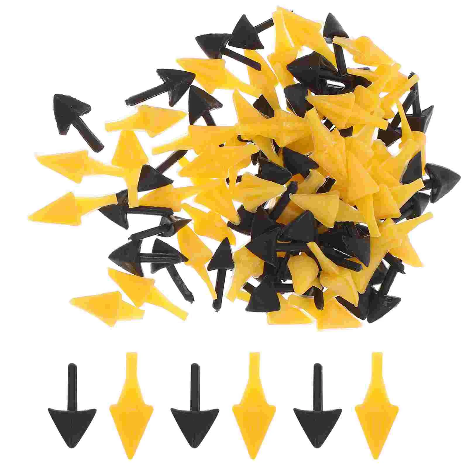 

100 Pcs Beak Accessories Plastic for Dolls DIY Animal Mouth Decor Bill Bird Toys Kits Mini Stuffed Supplies Accessory