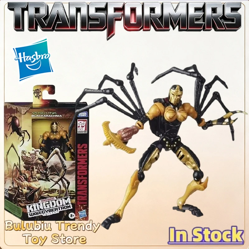 New Style Action Figure - Transformers Kingdom Blackarachnia Deluxe Hasbro Collectible Toy-In Stock-Genuine Licensed by Hasbro