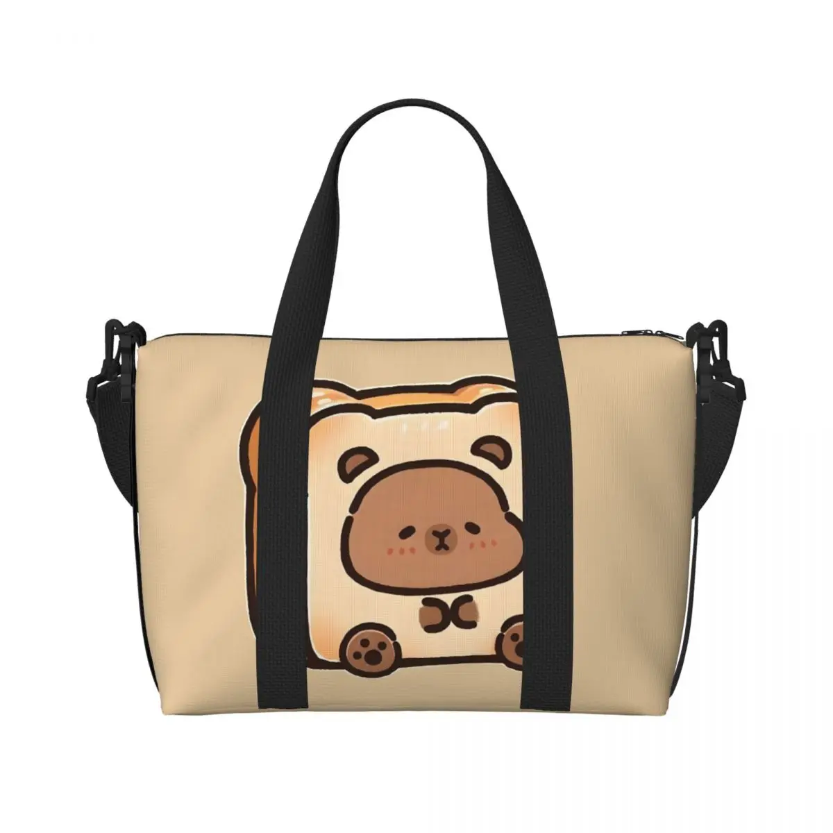 

Пляжная большая сумка Capybara на заказ, женская милая аниме-сумка с большим отделением для спортзала, пляжные дорожные сумки