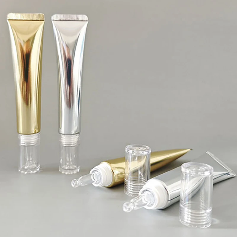 10ml/15ml /20ml Soft Empty Hose Tube 5PCS Travel Portable Eye Cream Tubes Cosmetic Container Empty Gel Dropper Tubes