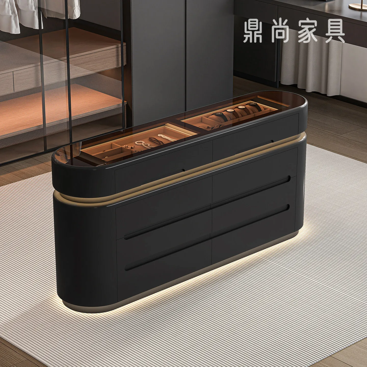 LH Premium Middle Island Cloakroom Home Floor Locker