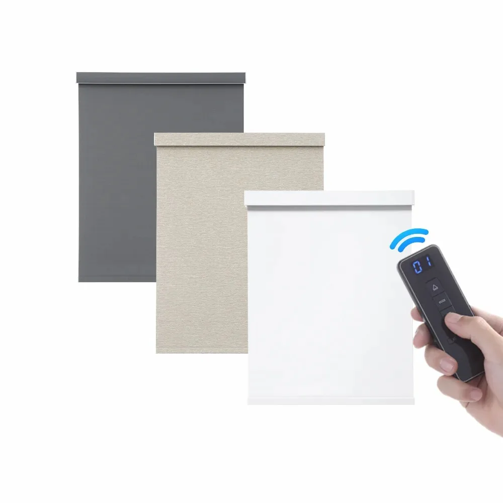 

App Smart Luxury Quality Drapes Fabric Dual Day And Night Window Shades Motorized Smart Roller Shade Blinds