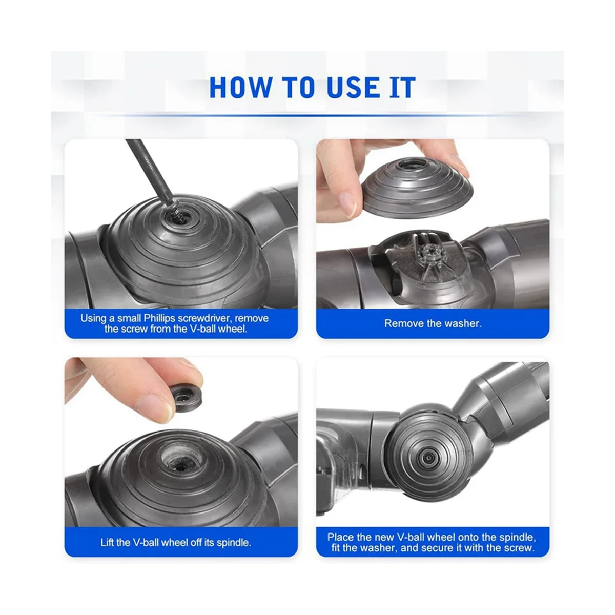 진공 청소기용 직접 드라이브 흡입 헤드, 양면 전송 인터페이스 커버, V6V7V8V10V11, 20W35W50W