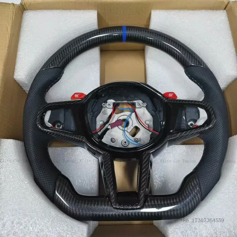 Car Carbon Fibre Sports Steering Wheel for BMW G02 G05 G06 G20 G21 G22 G26 G29 G30 G80 G87 F40 F44 F92 X3 X4 X5 Car Accessories