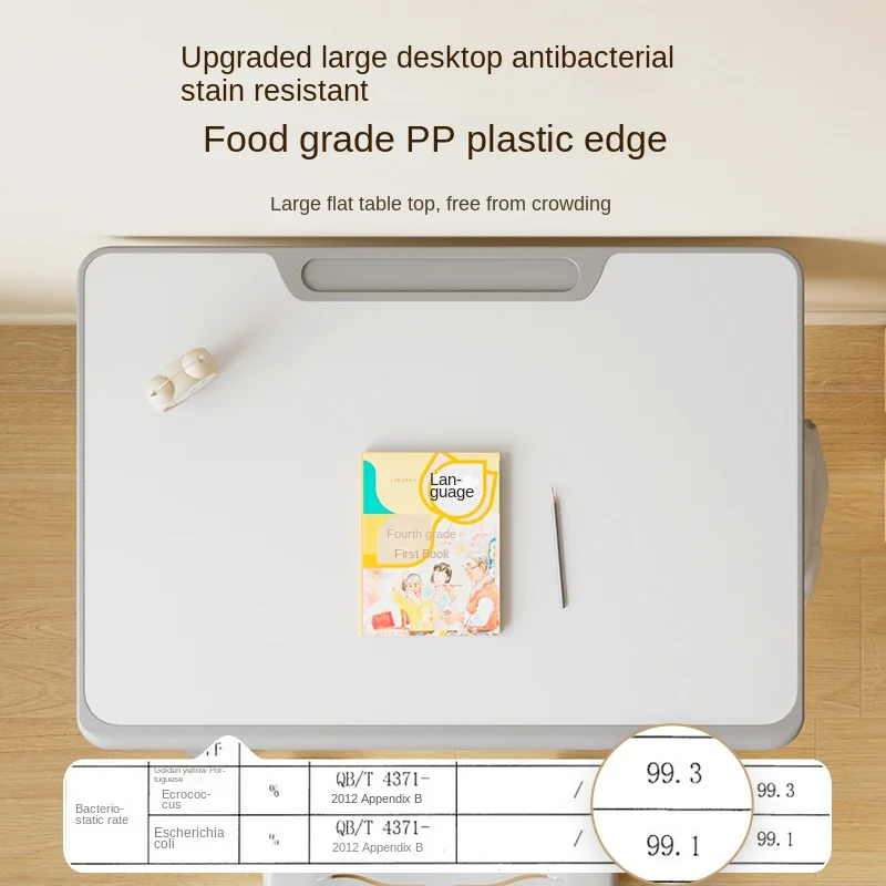 Children's Learning Adjustable Wood Table Liftable Primary School Students' Writing Desk Modern Houseuse Simple Desk Chair Set