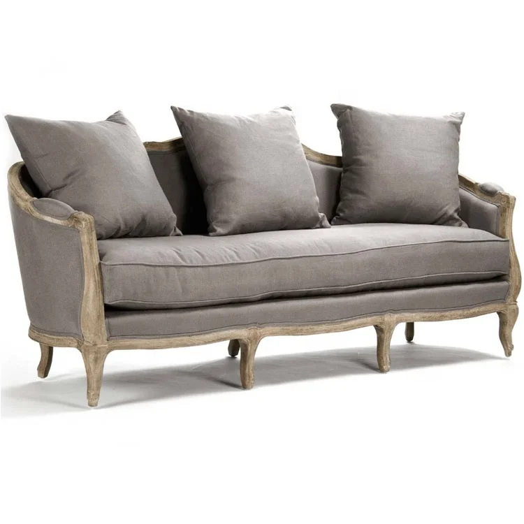 

Американский фермерский дом, вилла, диван, современная простая мебель для гостиной, серый диван из массива дерева