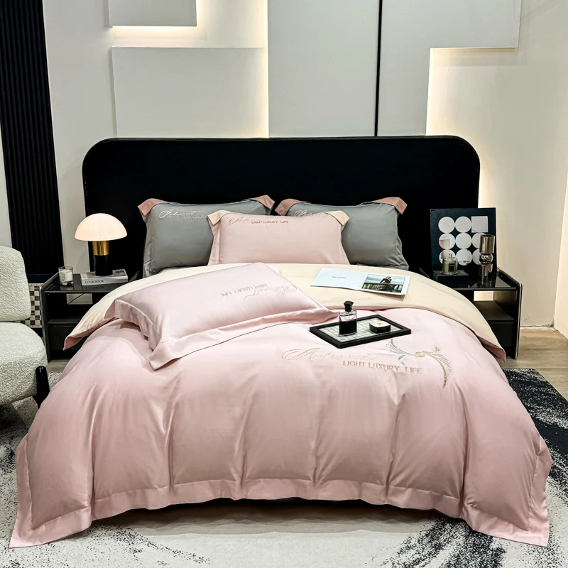 

Meet the milk fleece series, the fabric is soft and wrinkle-resistant, the four-piece double bed for adults, machine washable.