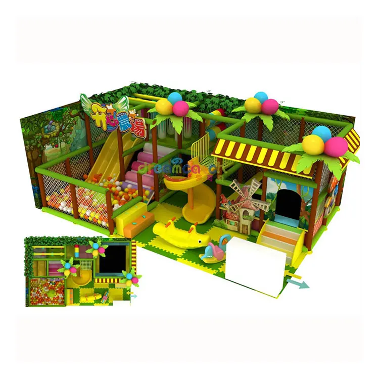 

Happy Farm Theme Small Toddler Wooden Commercial Indoor Playground Equipment Kids Soft Play Area