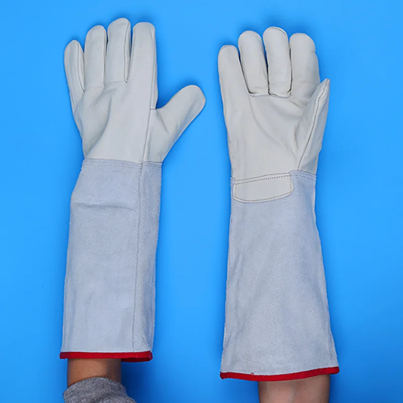 Wholesale Cold Storage Insulated Gloves Leather Low Temperature Safety Gas Station Liquid Nitrogen Protection Welding