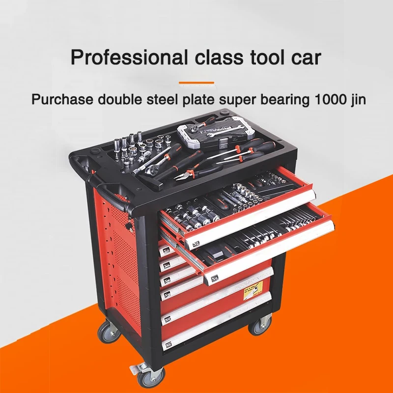 F1 Car Repair Toolbox Drawer Type Tool Cabinet Laboratory Mobile Workbench 6/7 Floors Workshop Heavy Trolley With Silent Wheels