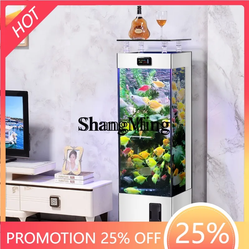 

CL tank small living room new bedroom floor ecological circulation back filter box