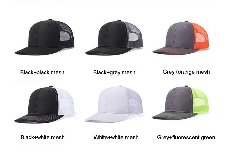 Benutzerdefinierte Stickerei Logo Baseball Cap Sommer zerbrechliche Netz leere Truck Caps Männer Frauen Text Brief Richardson Hüte individuelles Logo – Detail 7