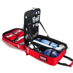 Empty Detachable Trolley Backpack Survival First Aid Kits Medical Care Trolley Emergency Rescue Doctor Visit First Aid Bag