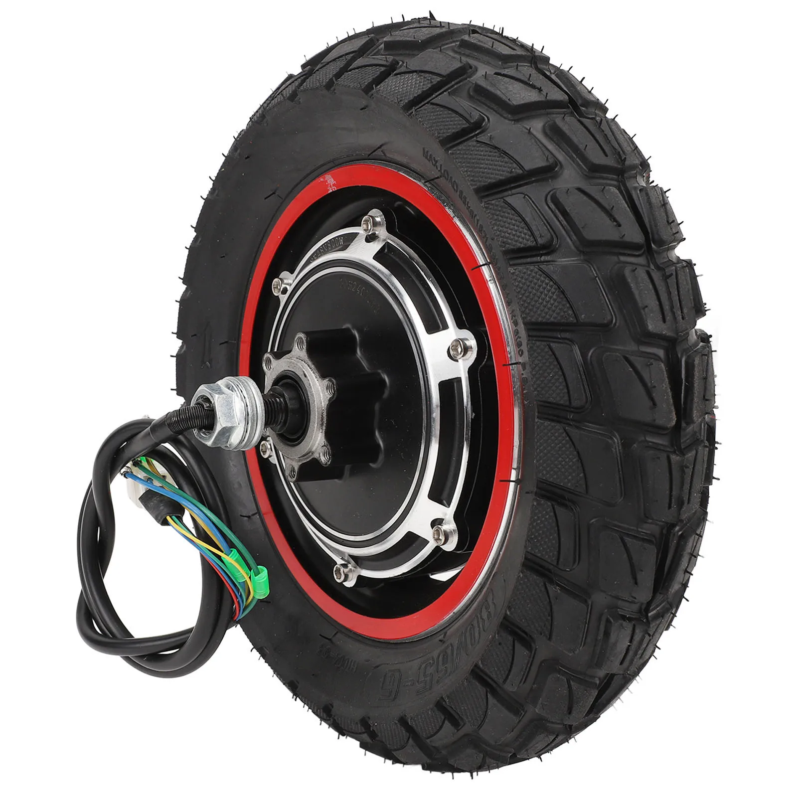 Electric Hub Motor High Torsion 250 To 1000RPM 187.4lb Load Capacity Water Resistant 10 Inch Hub Motor for Electric Scooter