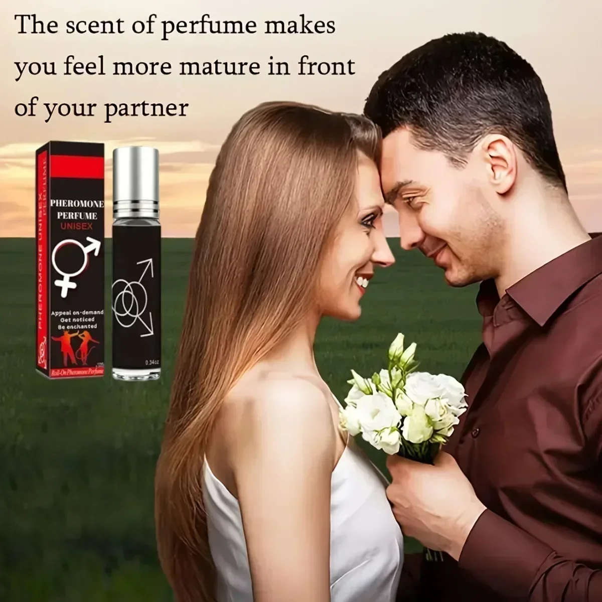 Olio di feromoni Flirtation per l'uomo per attirare le donne olio di profumo essenziale per il corpo stimolante sessuale Flirtation Sexy di lunga durata