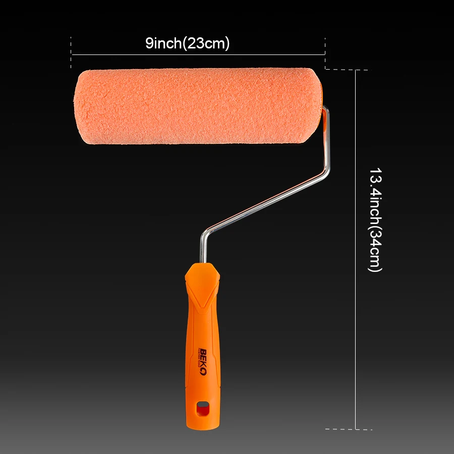 Picture 4: 9 Inch Orange Peel Pattern Paint Roller Sealed Packaging Waterproof Special No Dead Angle Roller Brush for Interior Wall Art Pai