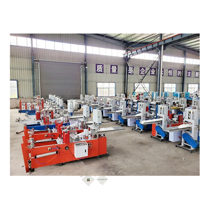 FL Paper Napkin Machine Energy Saving Tissue Processing Equipment For Medium Scale Disposable Paper Plant