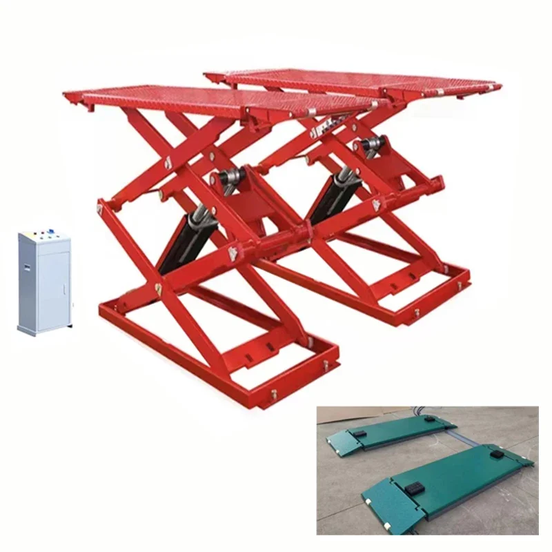 CE certified hydraulic car lift portable hydraulic scissor car lifting machine