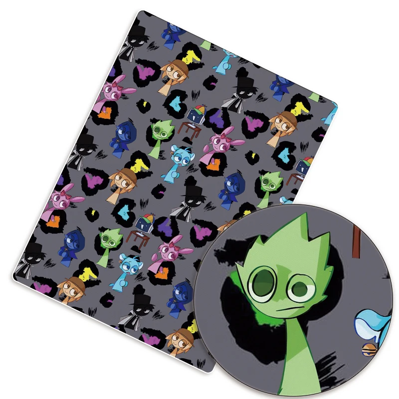 الكلاسيكية الكرتون DIY نسيج القطن البوليستر القطن اليد مخيط ومرقعة مبطن فستان طفل الستار Dresshome الطباعة شعبية #4