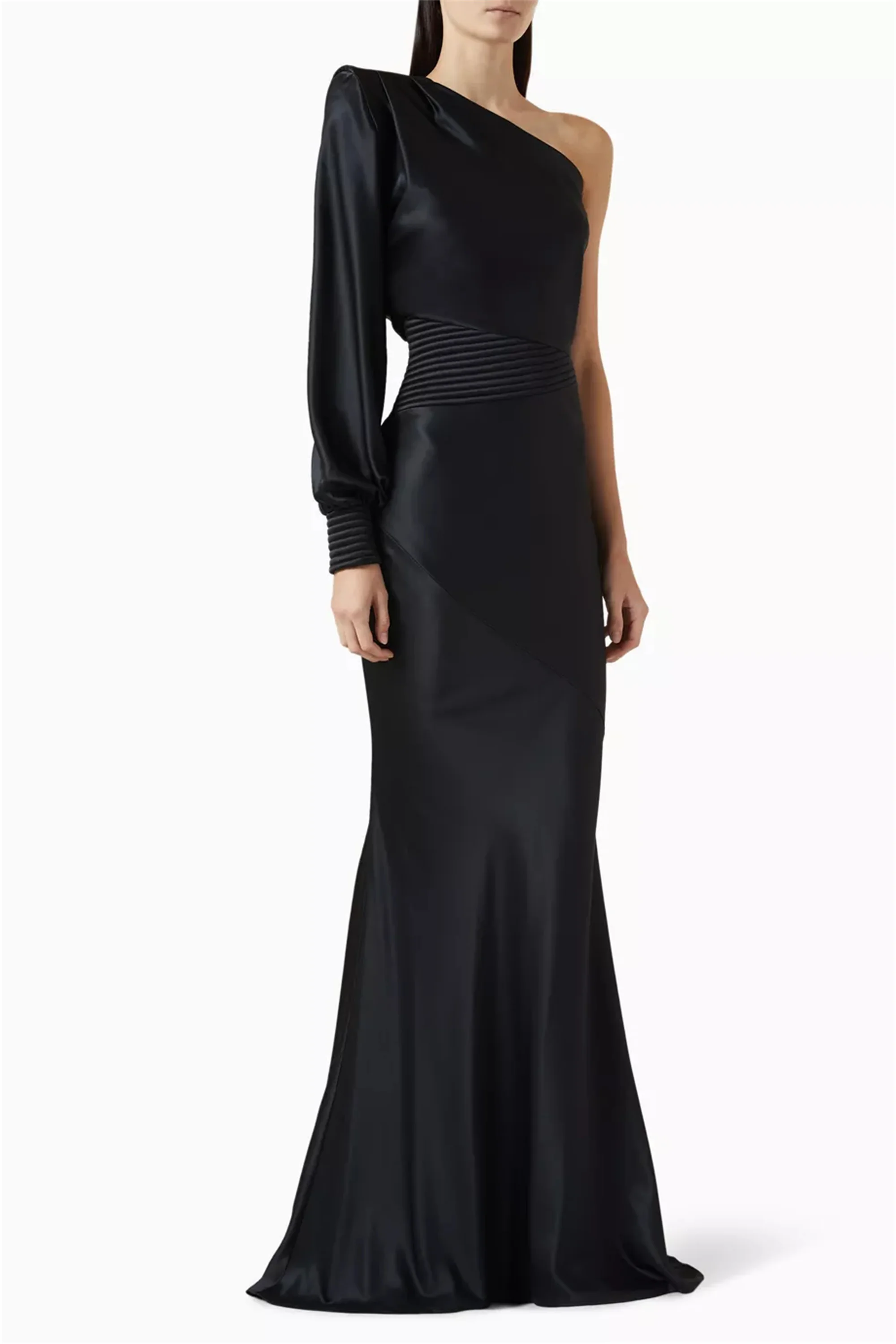 Paars فسات Mohamed Como Mode Vrouw Ceremonie Jurk Eén Schouder Elegante Feestjurken 2025 EVON BRIDAL Aangepast