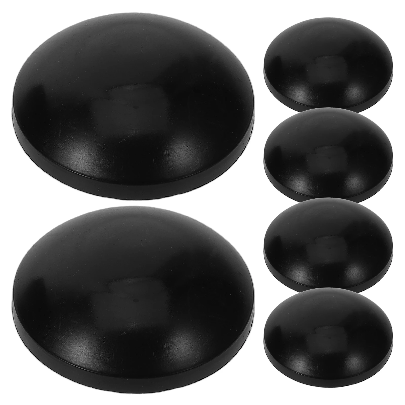 

6pcs Mushroom Cap Trampoline Tube Cover Protective Railing Replacement Parts Pole Caps Rubber Durable Trampoline Accessories