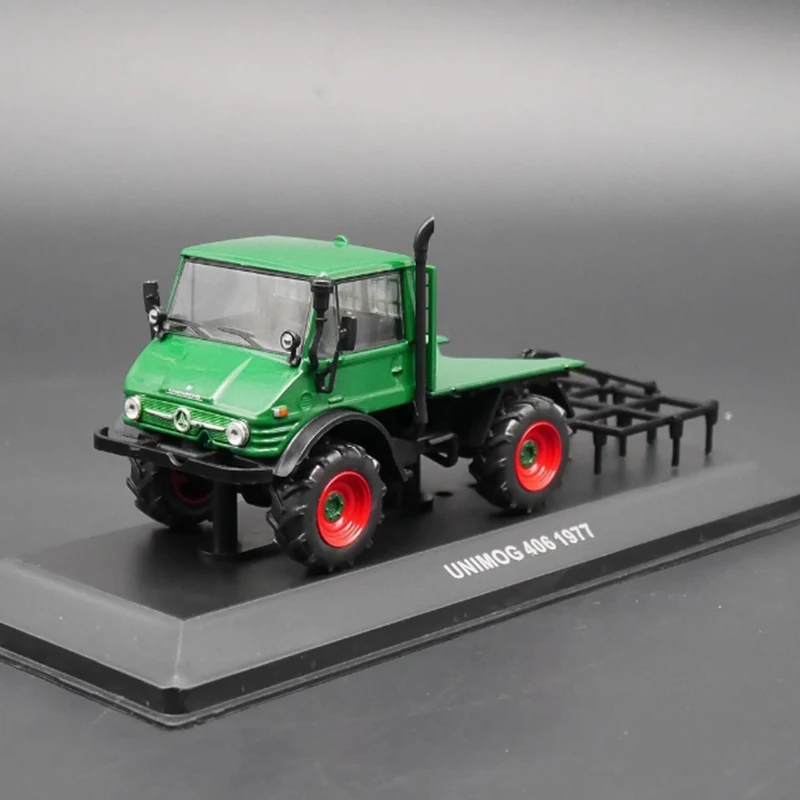 Ixo Diecast 1:43 Scale Unimog 406 1977 Farm Tractor Alloy Car Model Metal Tractor Collection Gift Ornaments Display Boys Toys