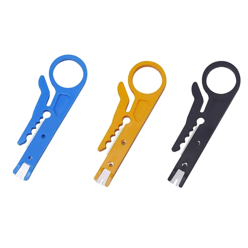 Draagbare Striptang Punchdown Gereedschap Mini Stripper Multifunctioneel Handgereedschap Mini Kabel Stripper Strippen Krimptang