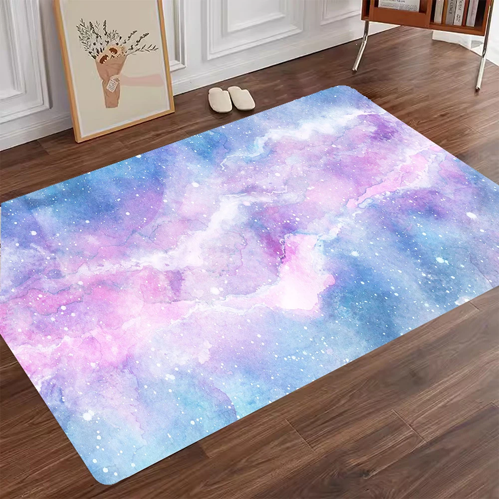 

Color Art Living Room Diatom Mud Carpet Bathroom Rugs Non Slip Washable HP Pattern Bath Mat Small Rubber Backed Floor Mat