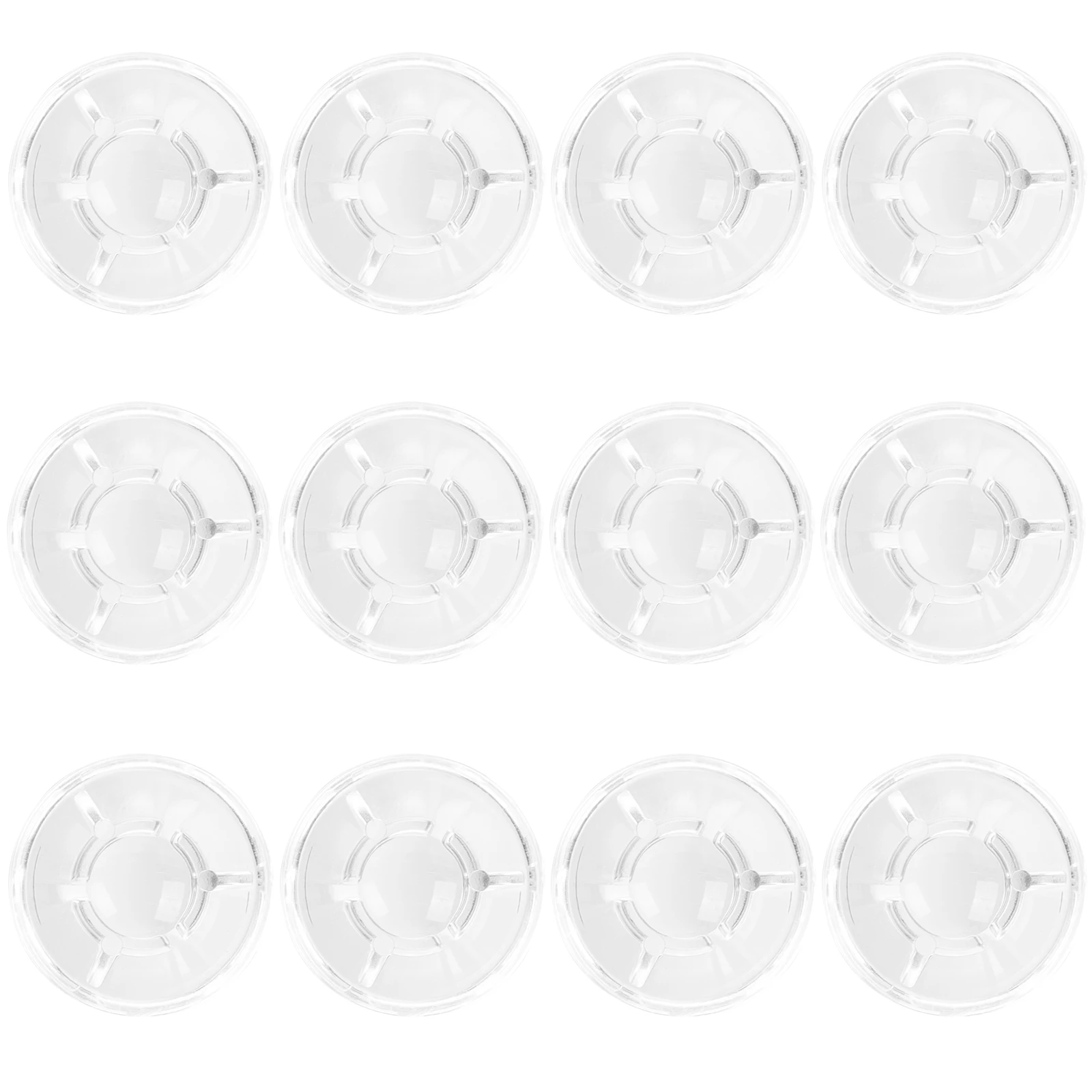 

12 Pcs Effects Accessories Guitar Pedal Cap Footswitch Plastic Topper Toppers