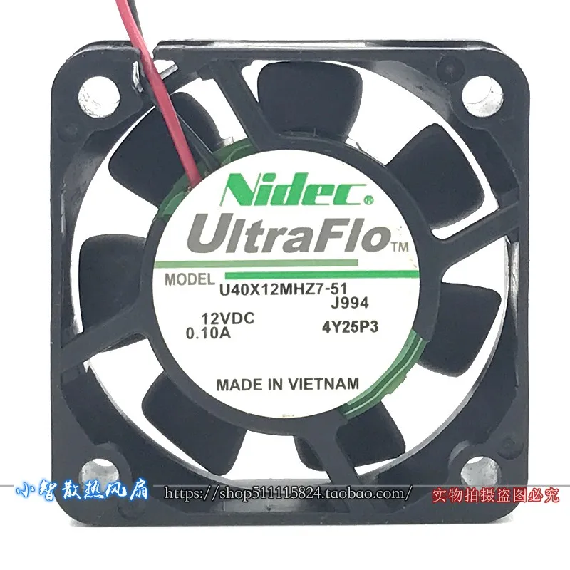 ORIGINAL U40X12MHZ7-51 12V 0.10A 4010 40*40*10mm NEW COOLING FAN RADIATOR