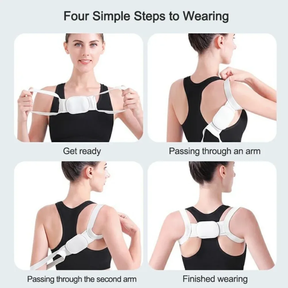 1Pcs Adjustable Posture Corrector Back Support Shoulder Belt Rectify Straighten Correction Spine Health Postural - view 5