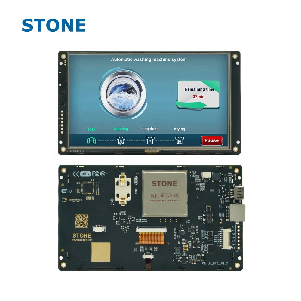 STONE 7 inch 800*480 touch screen hmi 7 inch touch panel tfft lcd module