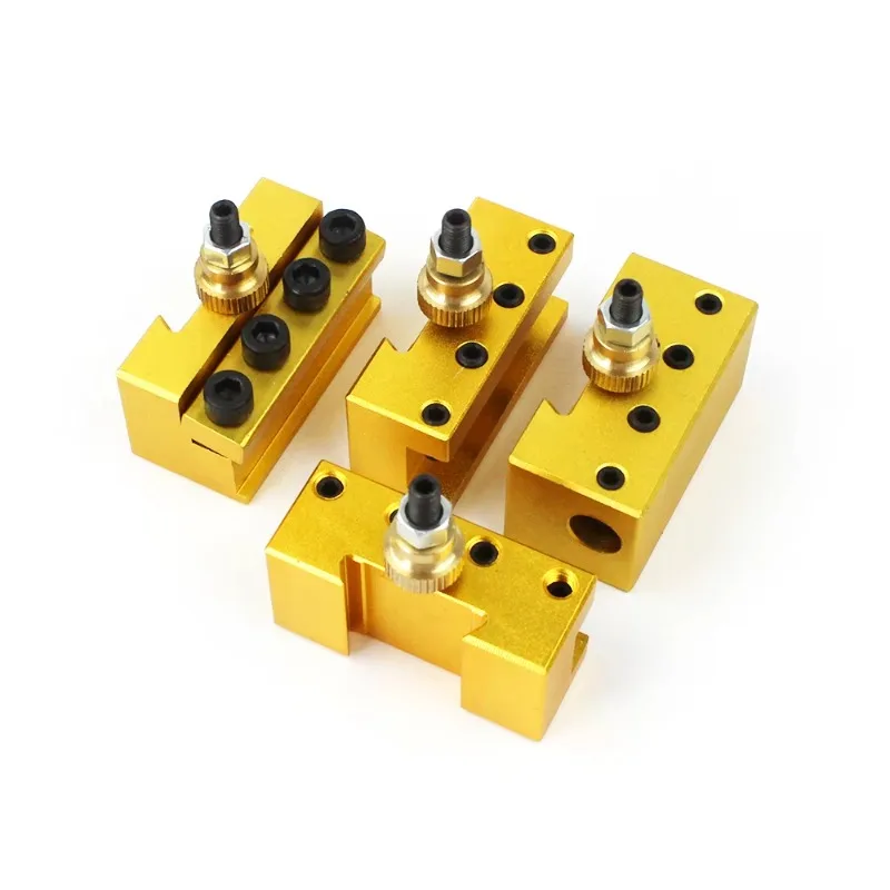 CNC Lather Precision Ground Quick Change Tool Post Aluminum Quick Change Tool Post Lathe Mini Lathe Quick Change Tool Post ISO