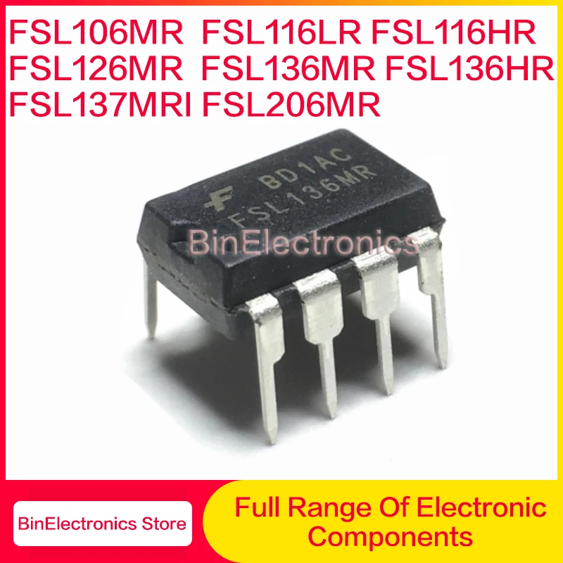10Pcs/Lot FSL106MR FSL116LR FSL116HR FSL126MR FSL136MR FSL136HR FSL137MRI FSL206MR DIP-8 Power Management Chip New Original