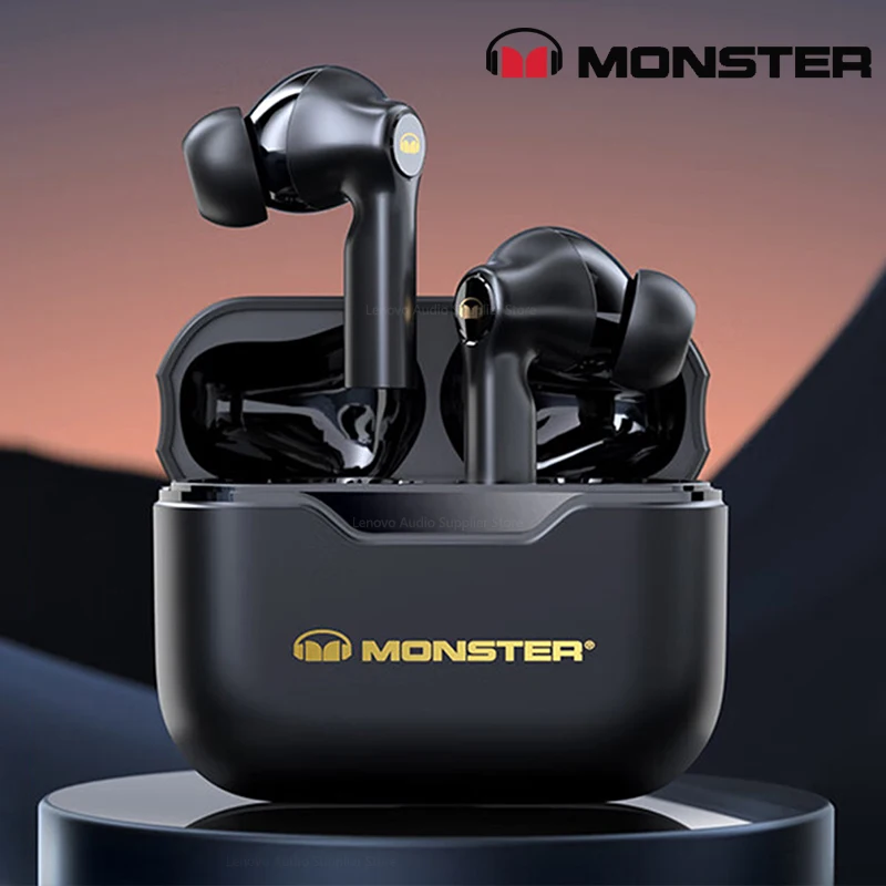 Original Monster XKT02 Gaming Noise Reduction New Bluetooth 5.1 Earphones TWS Wireless Headphones HIFI Sports Earbuds