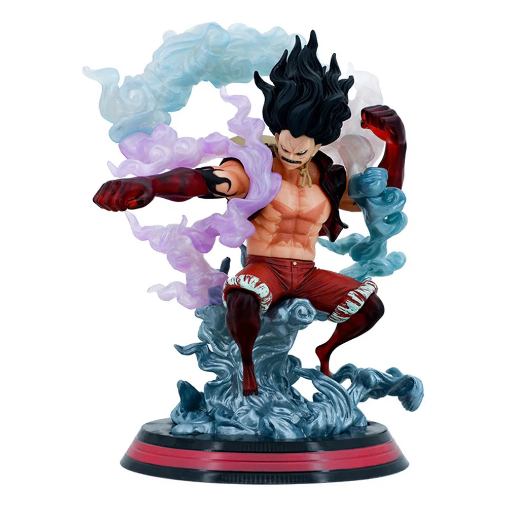 27cm Anime One Piece Monkey D Luffy Gear 4 Battle PVC Action Figure Model Collection Game Statue Kids Toys Gifts Figurine Doll - view 4