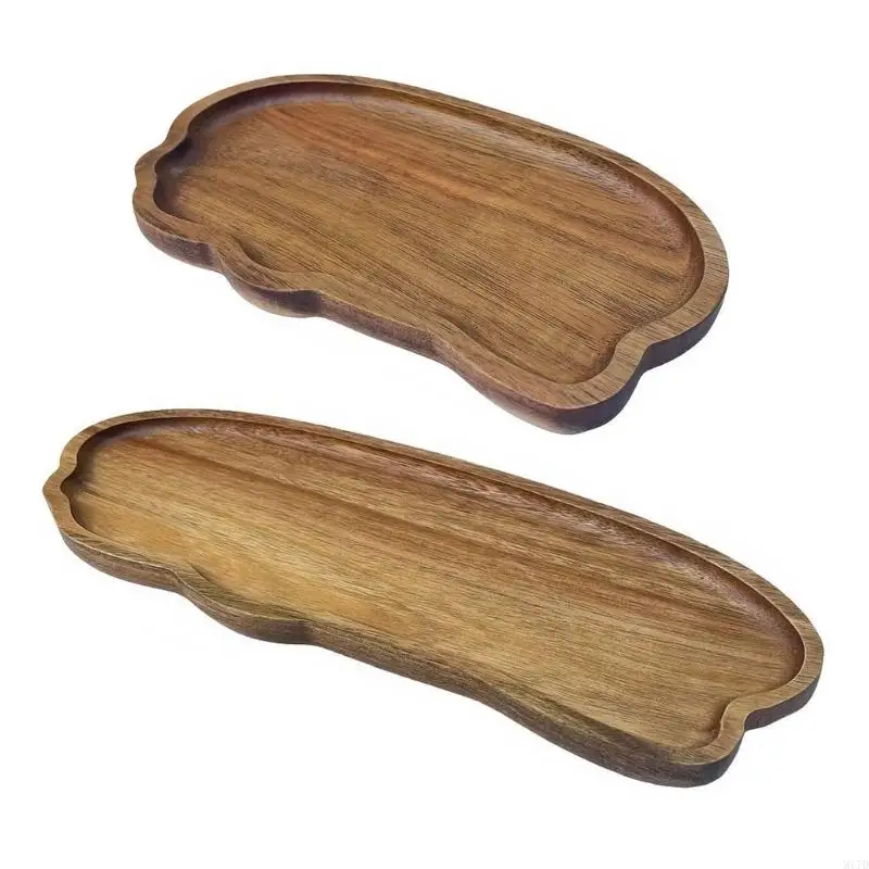 

M17D Thermal Insulated Serving Dish With Artistic Cloud Wooden Tray Pallet For Restaurants Home Decors And Gift