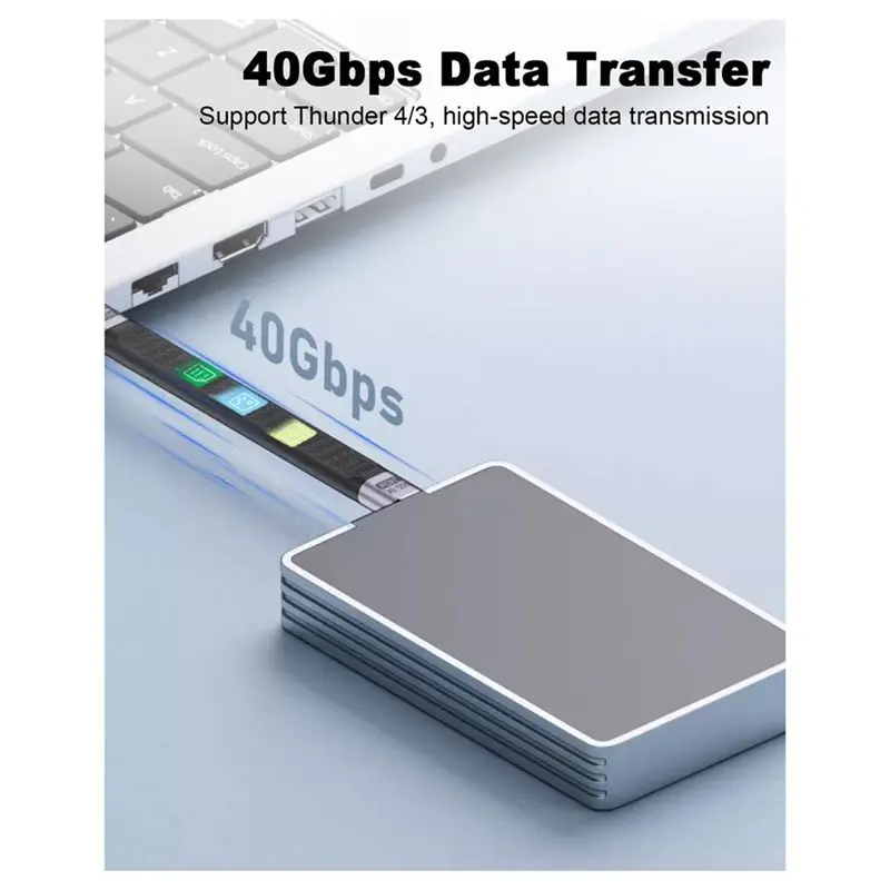 40Gbps USB 4.0 PD 240W Fast Charging Cable Support 8K 4K Video Transmission Mobile Data Cable For Phone Notebook
