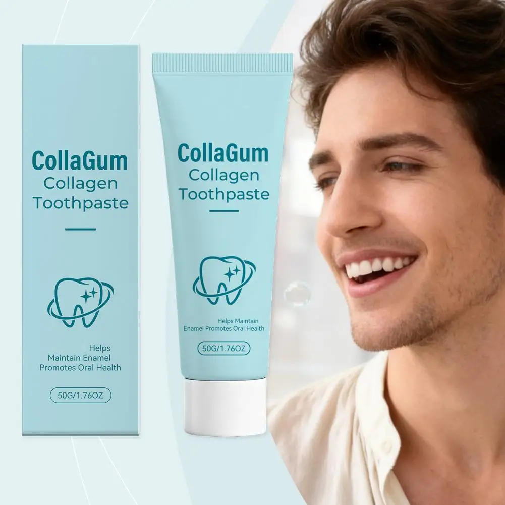 50g Cleaning Teeth Surface Fresh Toothpaste CollaGum Collagen Toothpaste Brightening Maintain Enamel Promote Oral Health Care
