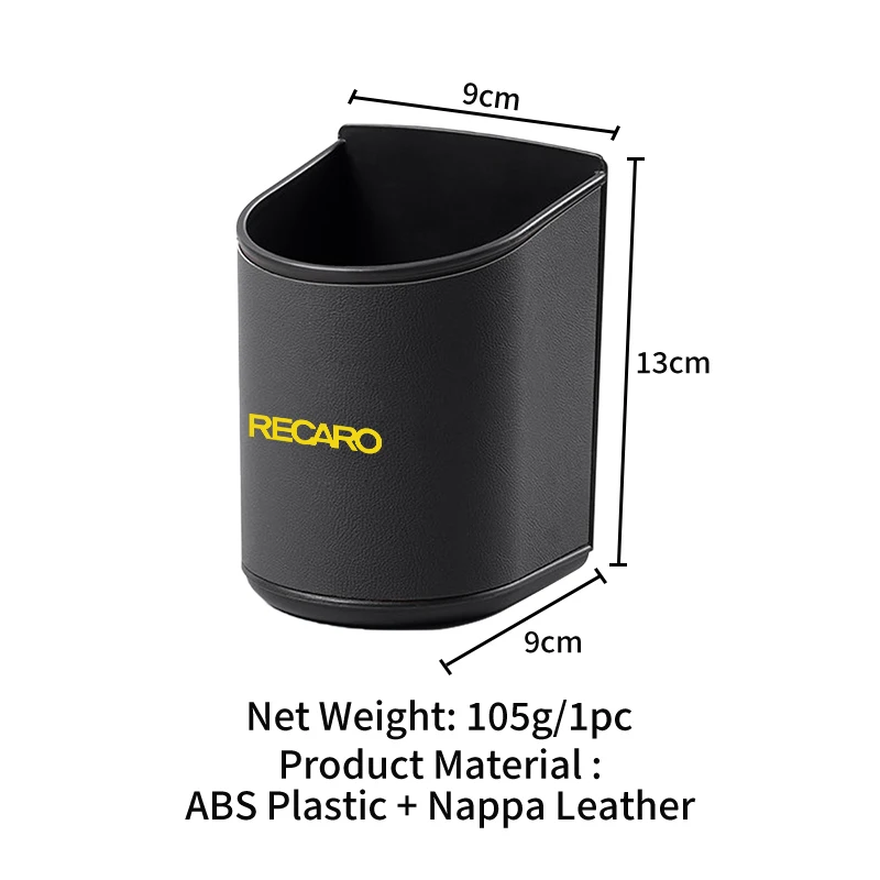 Car Door Water Cup Box Mug Drinks Storage Bag Accessories For Recaro Racing Auto Accessories 6