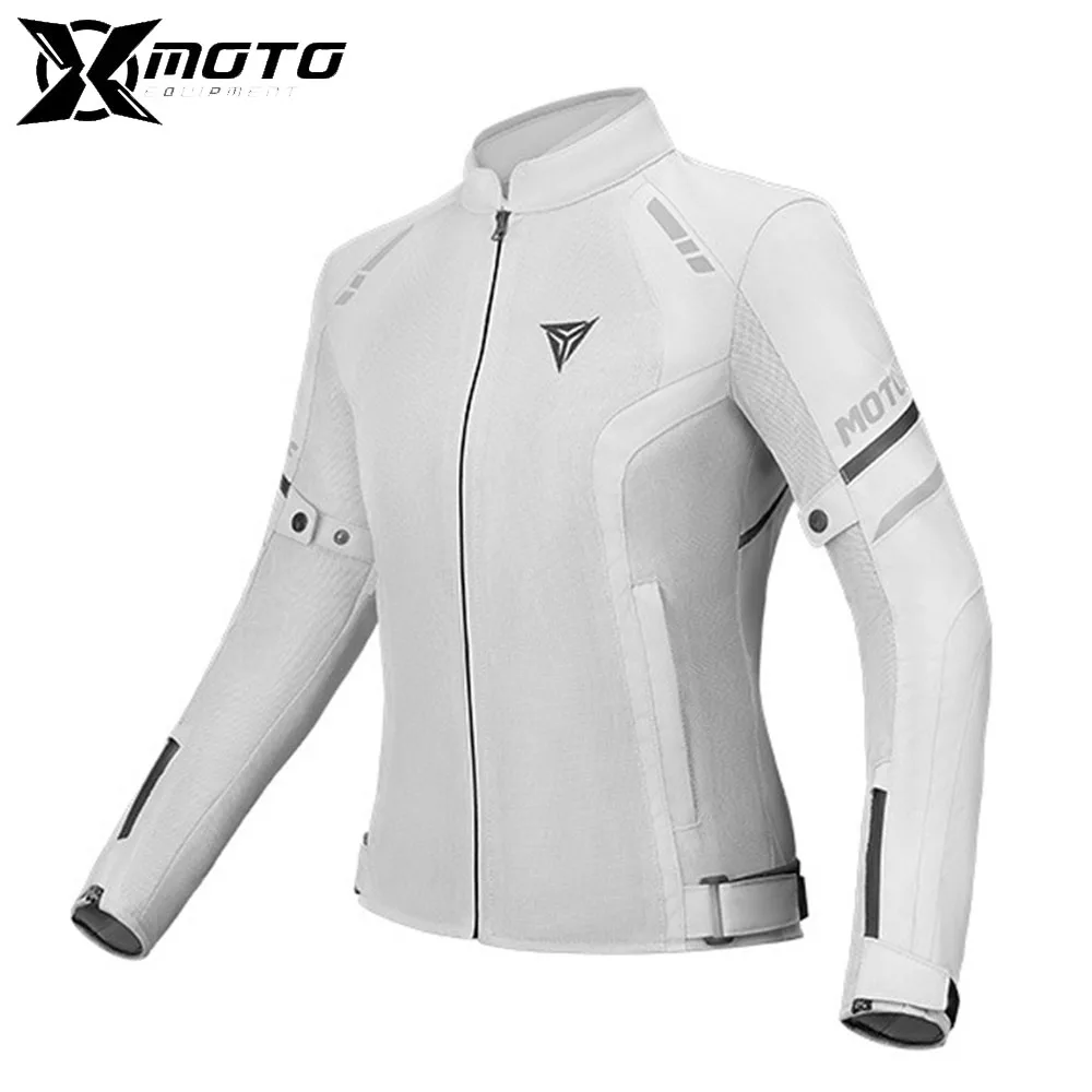 

Women's Motorcycle Jacket Summer Breathable Mesh Motorcycle Riding Jacket Windproof And Anti Drop Motorbike Jacket Women