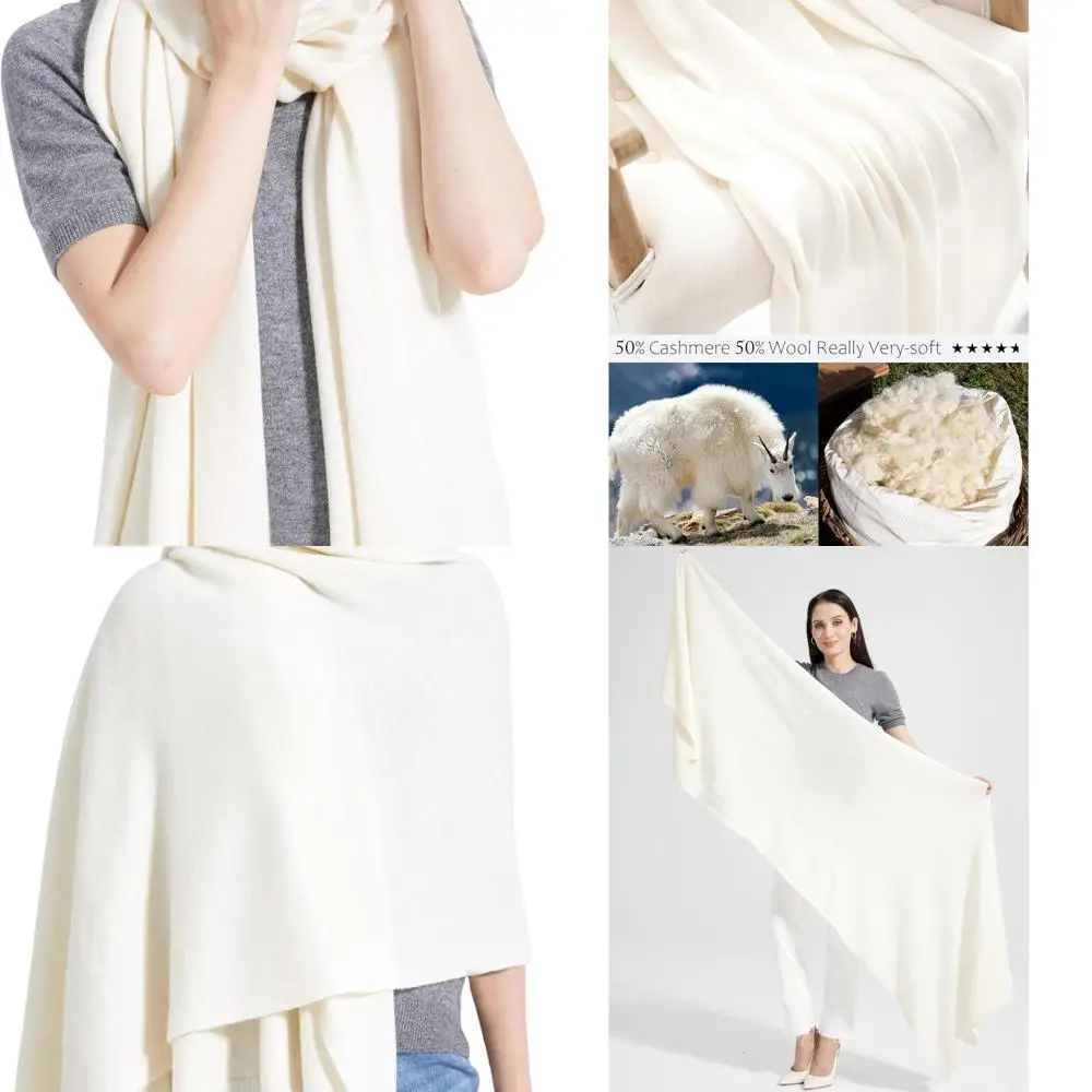 

Роскошный женский шарф с запахом из кашемира, 87 x 28, идеально подходит для путешествий