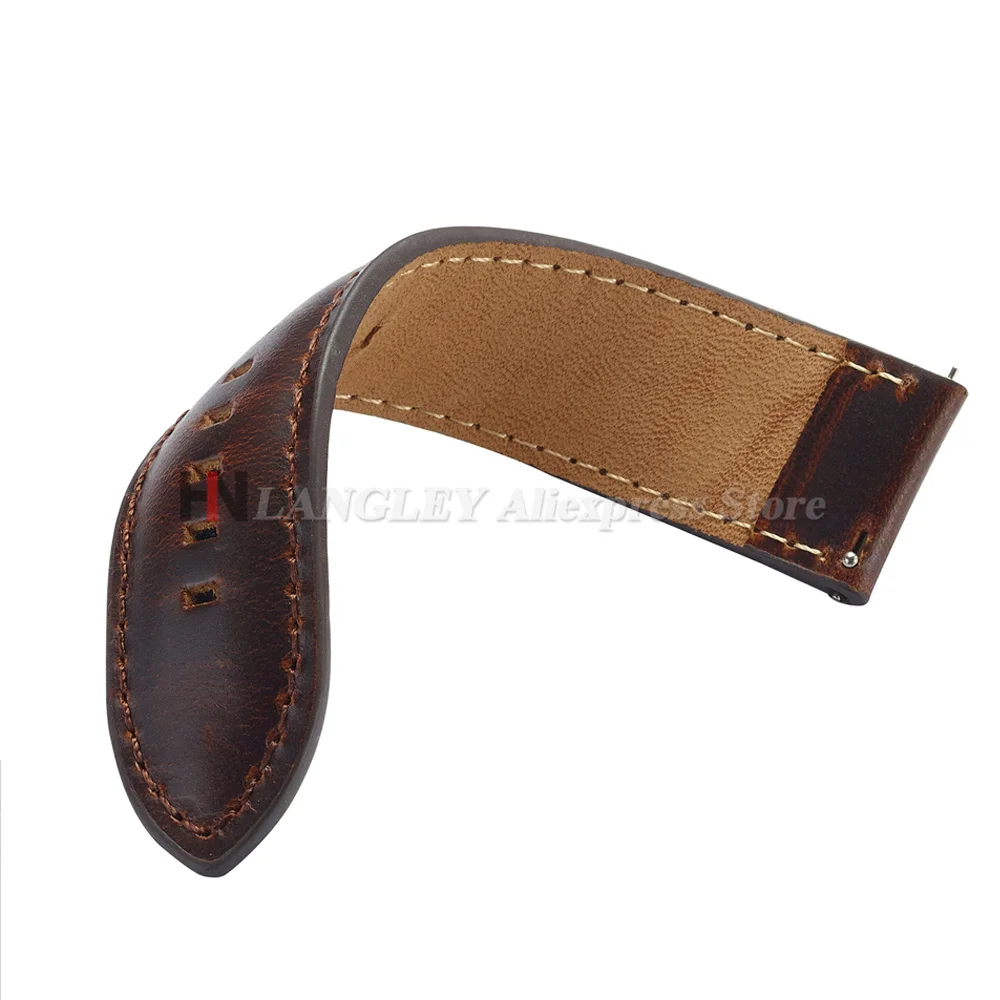 Uhrenarmband aus Rindsleder, universell, im Vintage-Stil, 18 mm, 20 mm, 22 mm, 24 mm, 26 mm, für Herren, passend für DW Daniel Wellington Uhren, Uhrenzubehör. – Detail 5